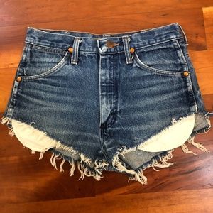 Brand new Wrangler denim cheeky shorts (small)